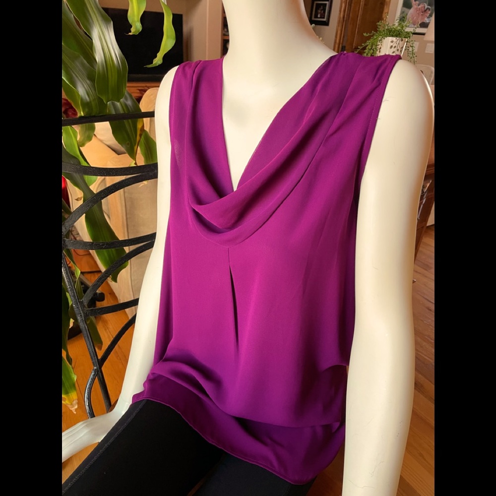 Pleione Size XS drape neck blouse - gorgeous!
